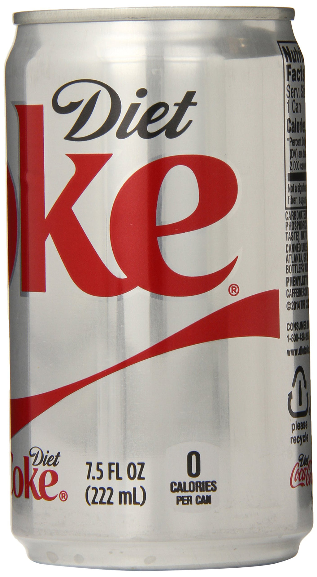 Diet Coke Mini-Cans, 7.5 fl oz (Pack of 24) B551285
