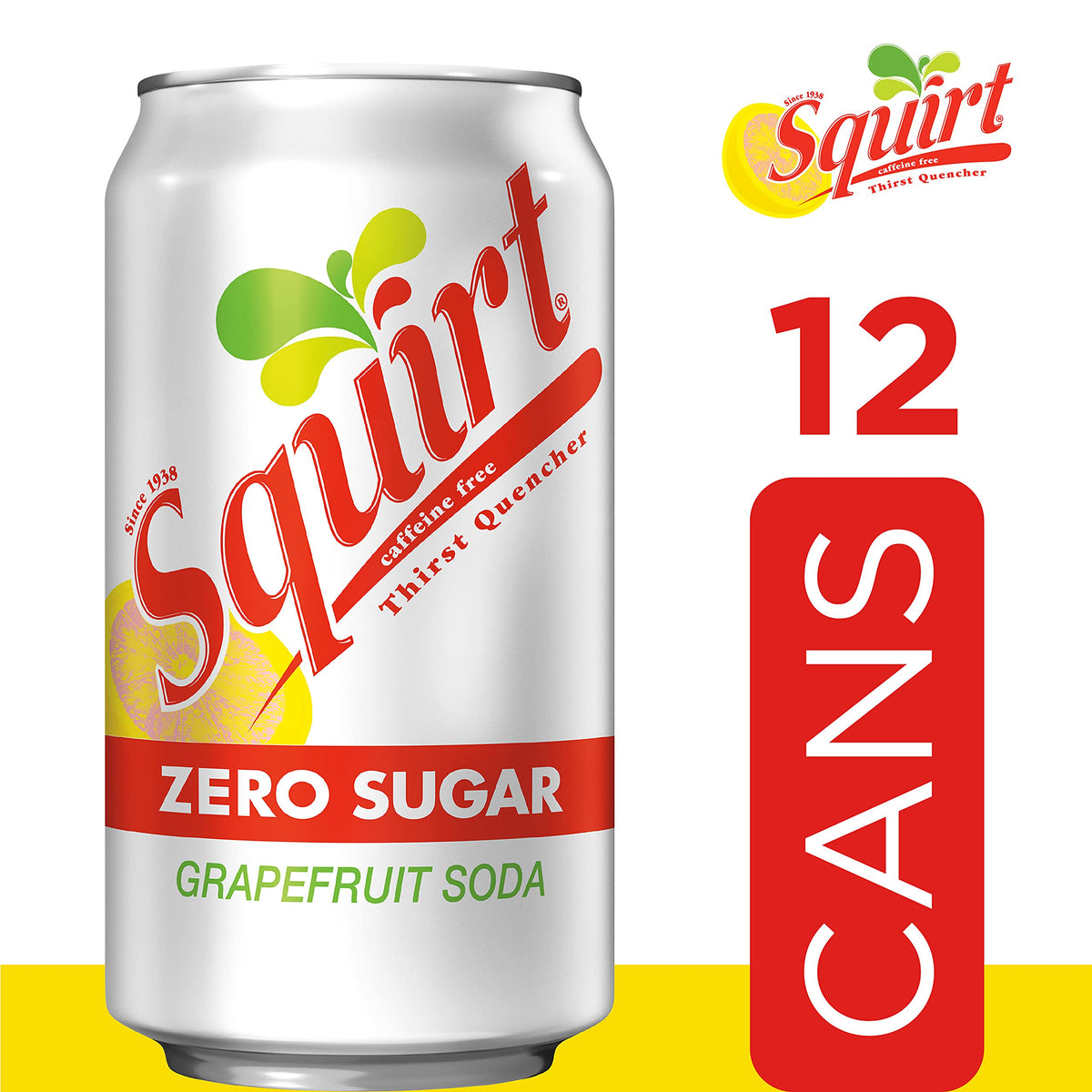 Zero Sugar Grapefruit Soda, 12 fl oz cans, 12 pack U295