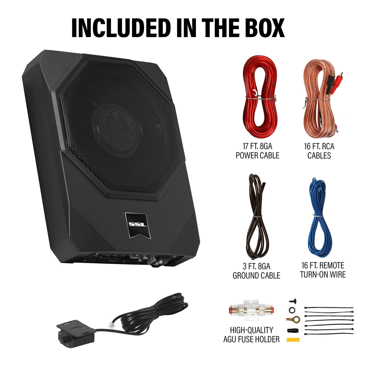 10 Inch Under Seat Car Subwoofer Z2790