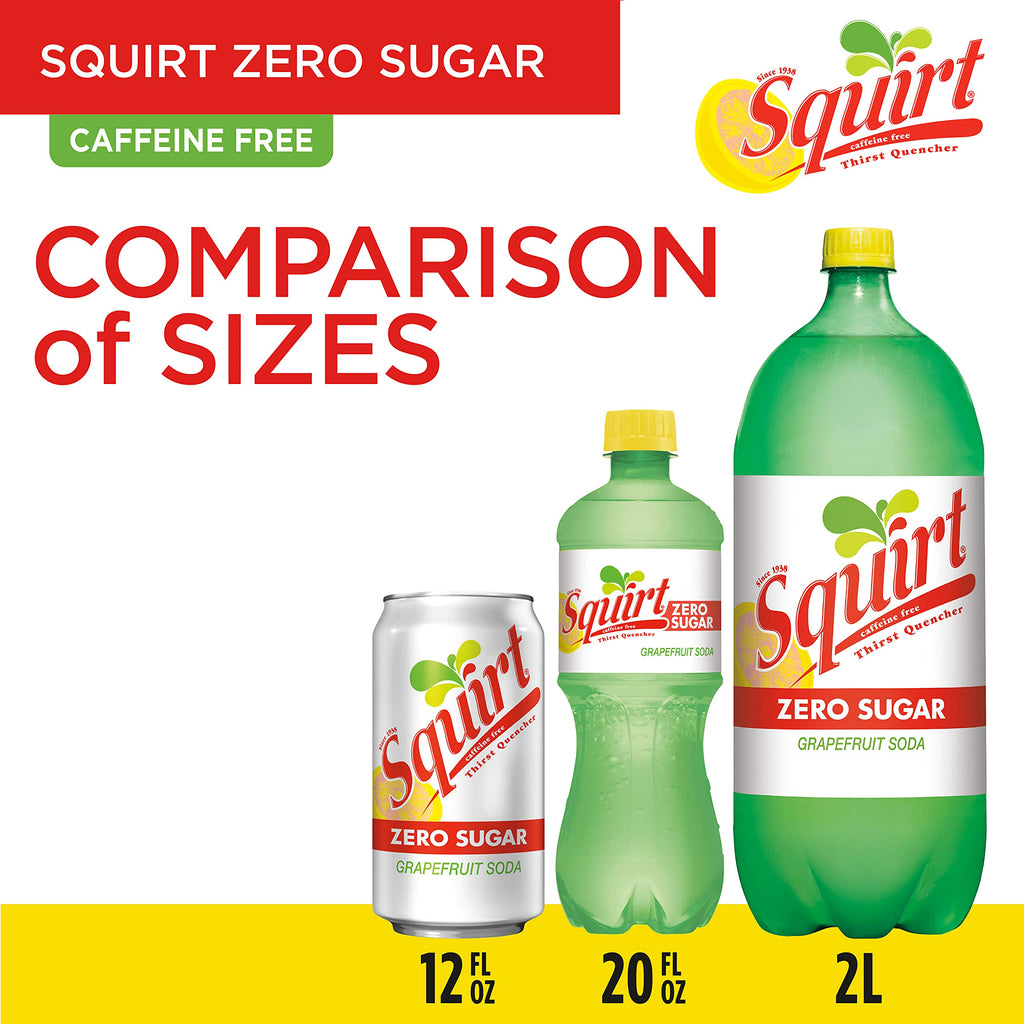 Zero Sugar Grapefruit Soda, 12 fl oz cans, 12 pack U295