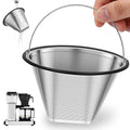 8-12 Cup Stainless Steel Reusable Cone Coffee Filter R135075