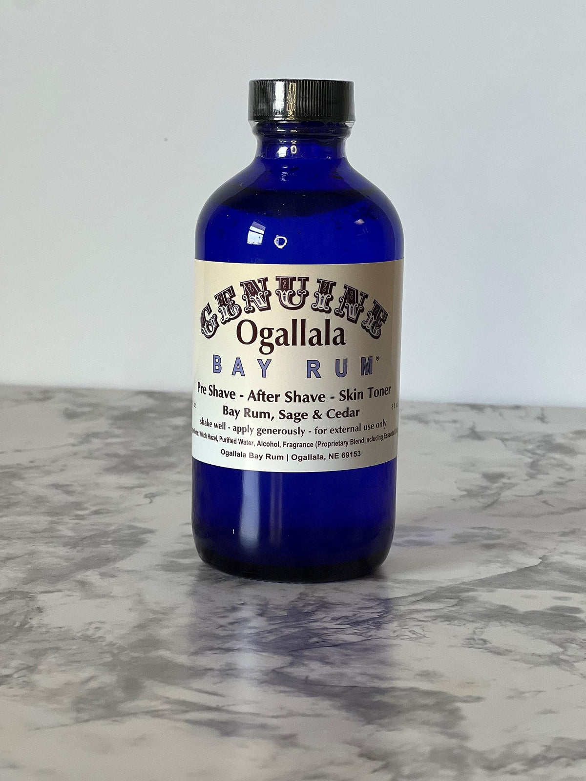 8oz Bay Rum Sage and Cedar Aftershave V1677
