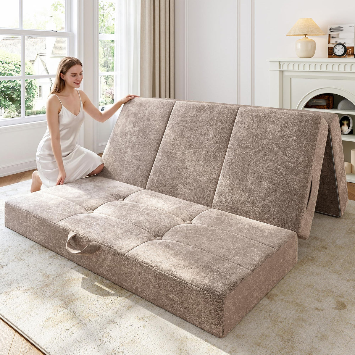 Foldable Twin 4 Inch Memory Foam Mattress G376527