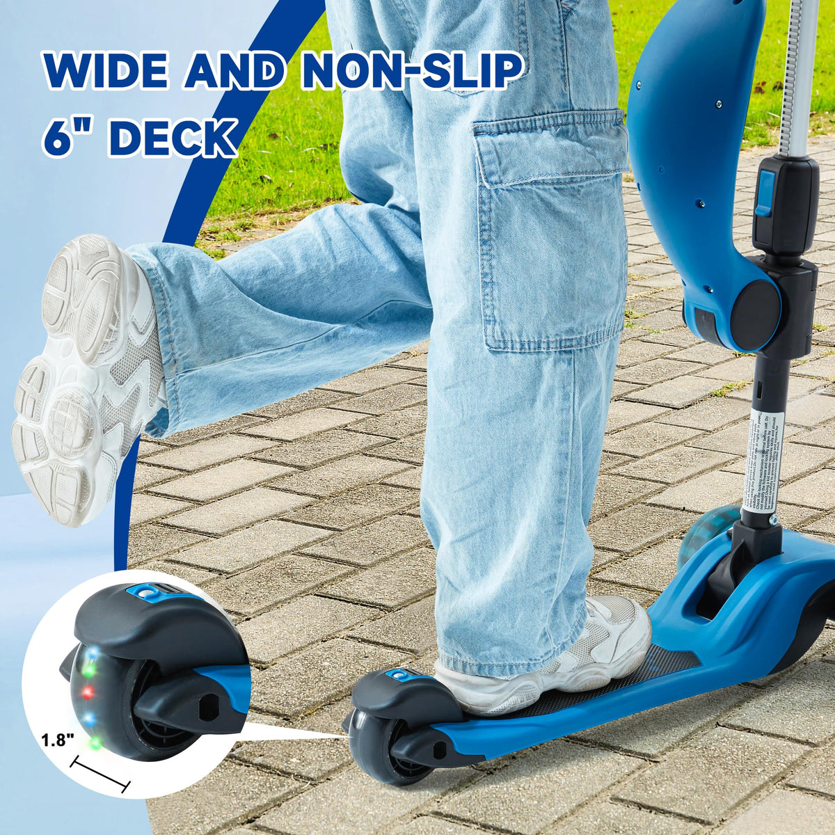 2-in-1 Folding 3 Wheel Kick Scooter X7983