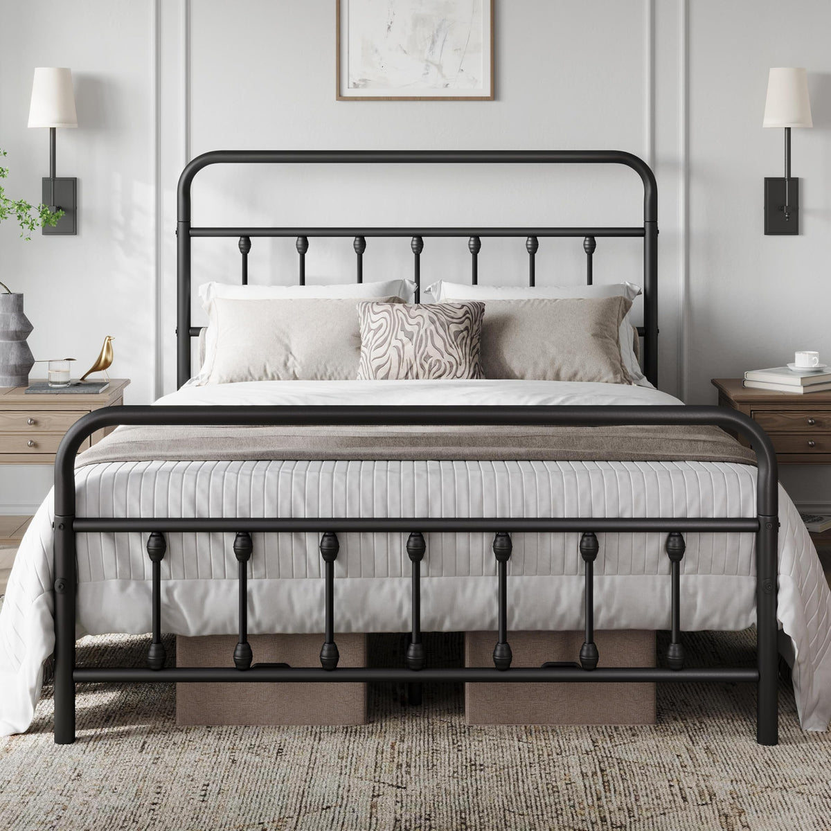 Queen Metal Platform Bed Frame A242345